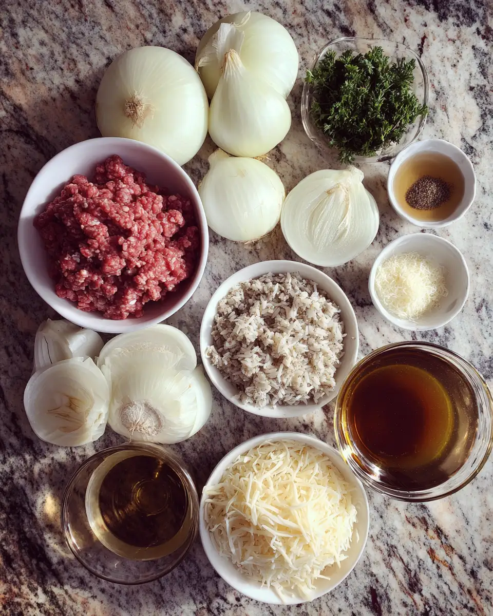 Savory French Onion Beef Rice Casserole Recipe You’ll Crave Tonight 5 Ingredients for Savory French Onion Beef Rice Casserole Recipe You’ll Crave Tonight