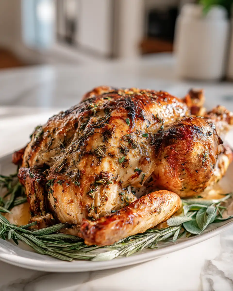 Mouthwatering Garlic Herb Butter Roast Turkey Recipe to Impress Your Guests - Featured Image