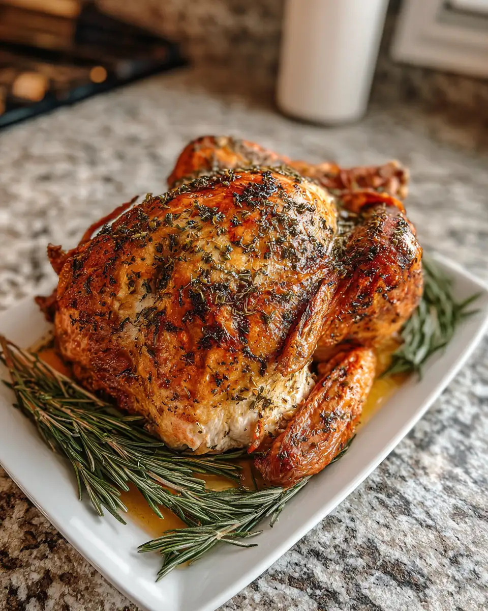 Mouthwatering Garlic Herb Butter Roast Turkey Recipe to Impress Your Guests 7 Final dish - Mouthwatering Garlic Herb Butter Roast Turkey Recipe to Impress Your Guests