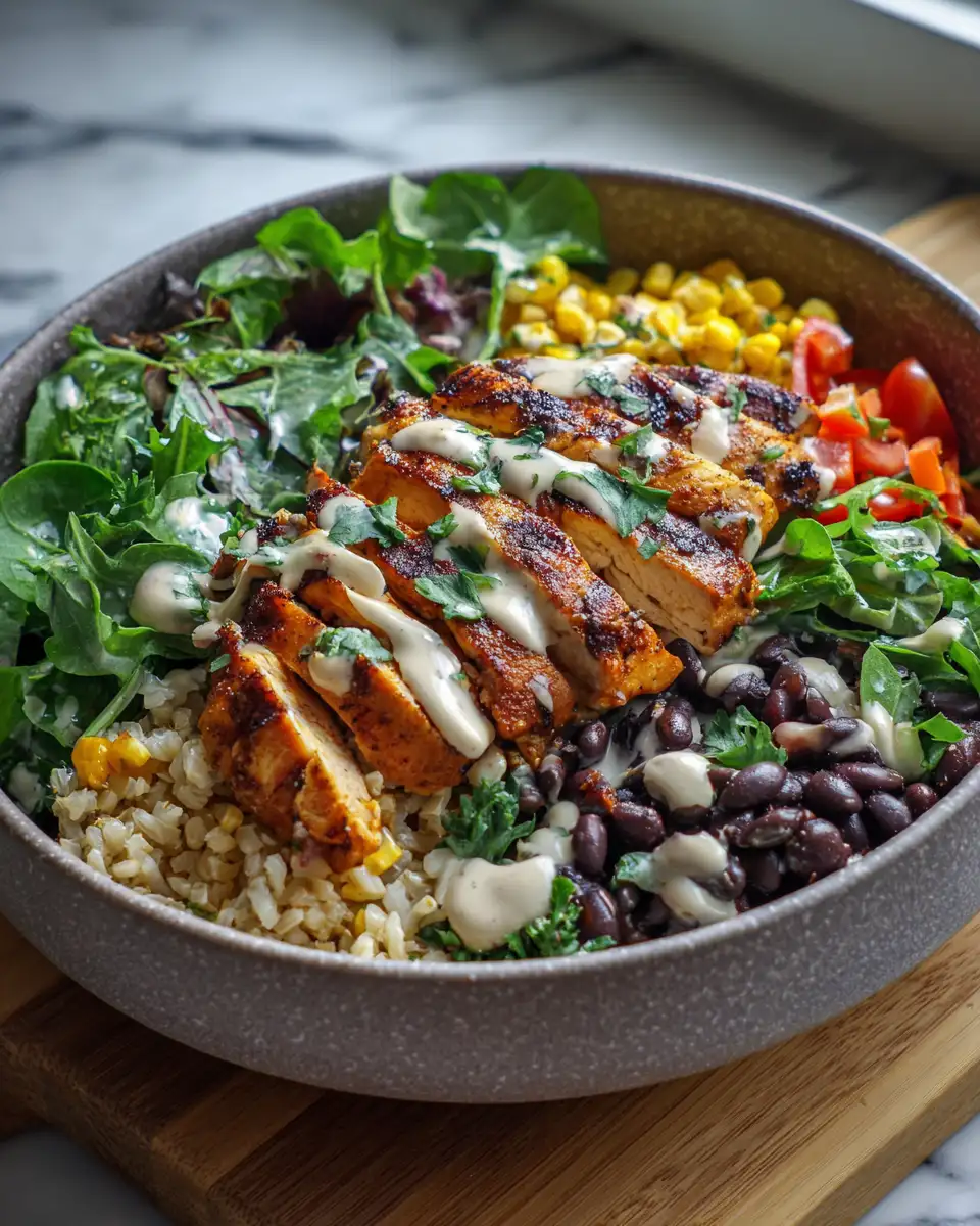 Sizzling Grilled Chicken Burrito Bowl Bliss - Featured Image