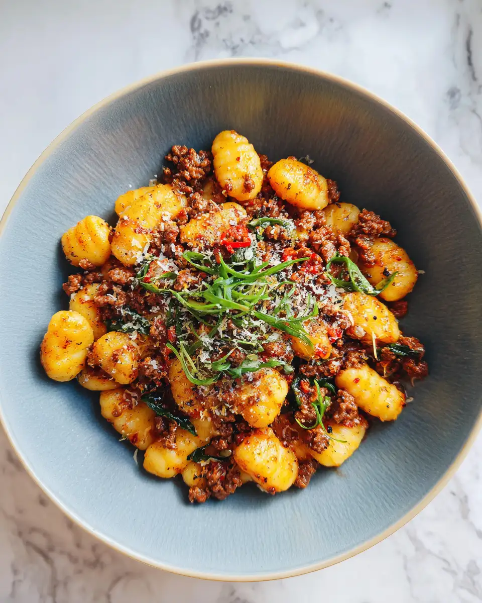 Gnocchi Meets Ground Beef: A Match Made in Culinary Heaven 7 Final dish - Gnocchi Meets Ground Beef: A Match Made in Culinary Heaven