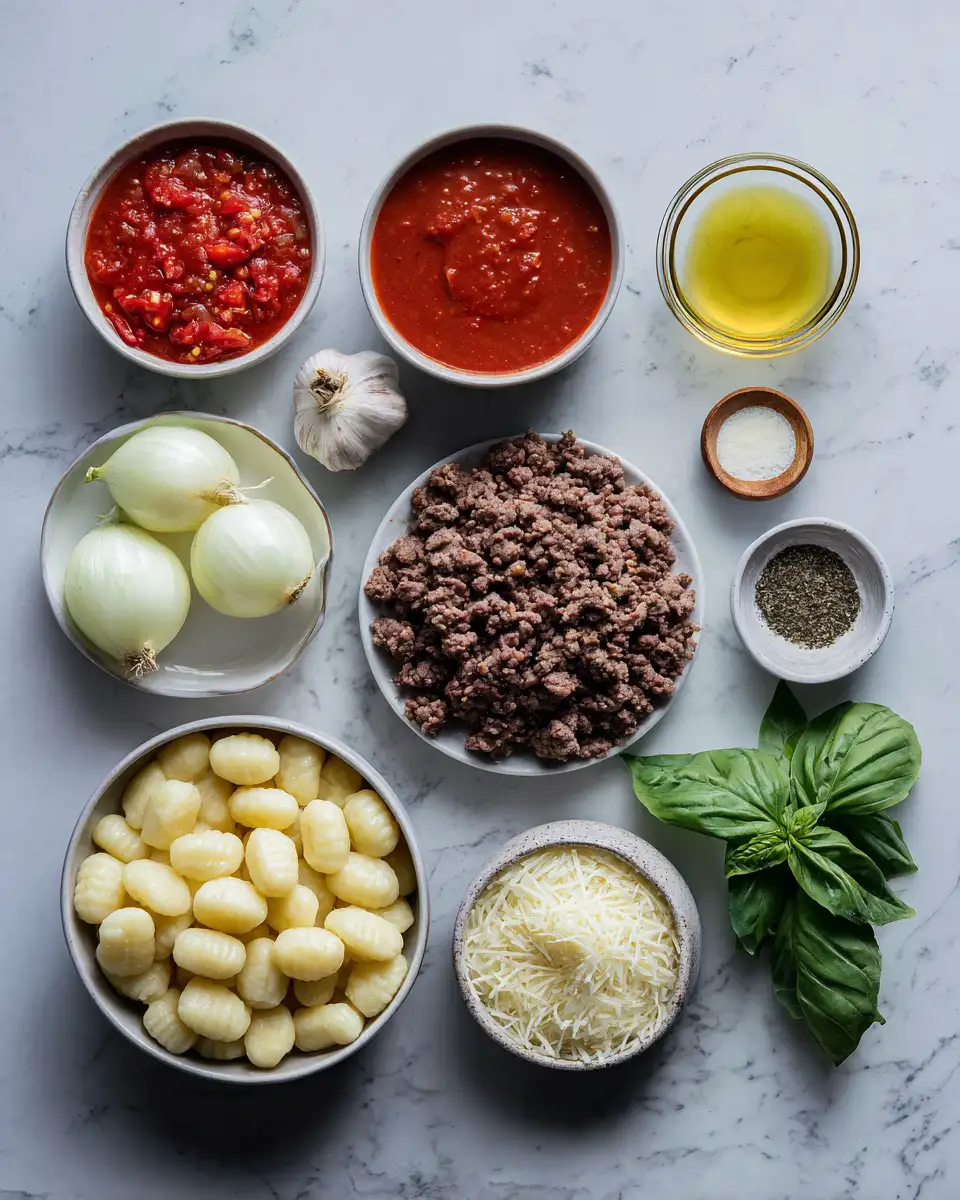 Gnocchi Meets Ground Beef: A Match Made in Culinary Heaven 5 Ingredients for Gnocchi Meets Ground Beef: A Match Made in Culinary Heaven