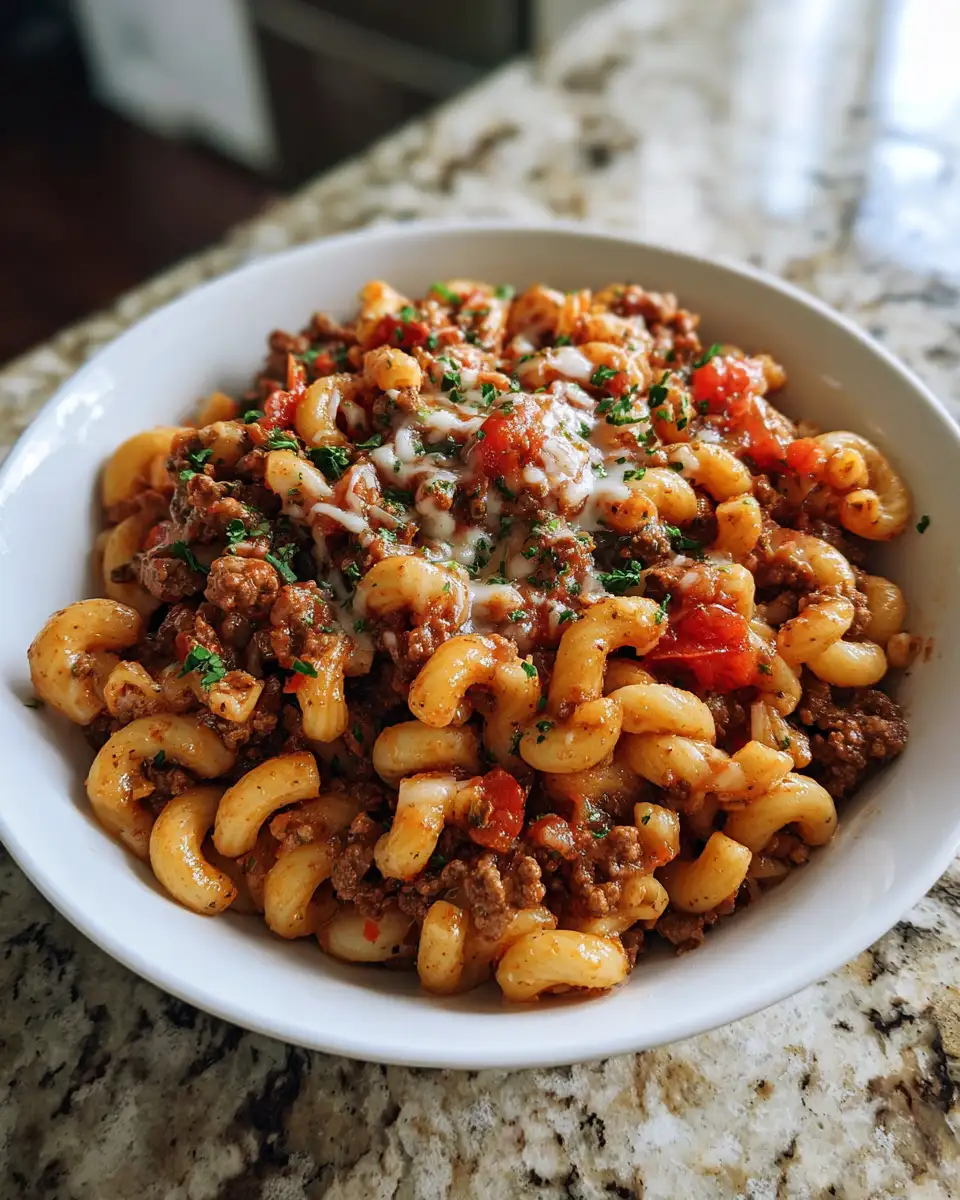 Savor the Flavor: Easy Ground Beef Goulash Recipe 7 Final dish - Savor the Flavor: Easy Ground Beef Goulash Recipe