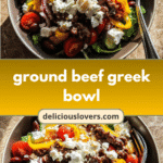Mediterranean Magic: Savor the Flavors of a Ground Beef Greek Bowl
