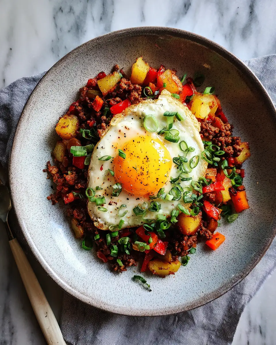 Final dish - Savory Ground Beef Hash: A Comforting Classic for Any Meal