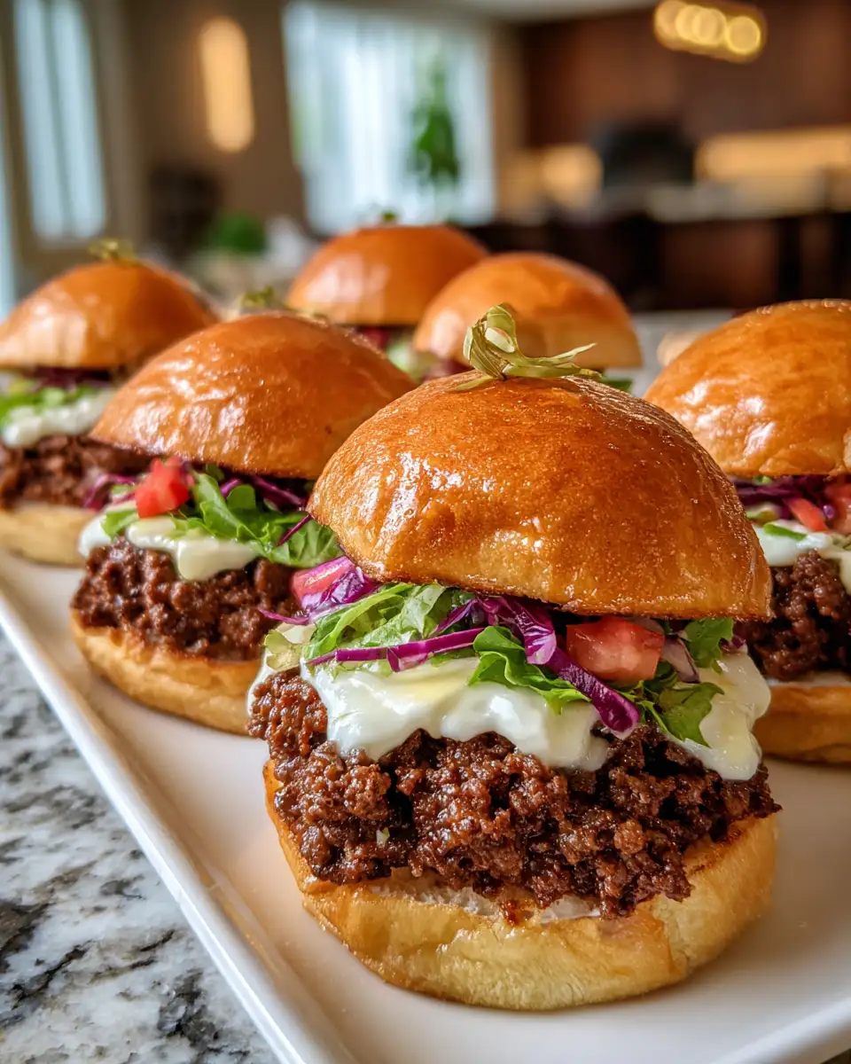 Gourmet Ground Beef Hawaiian Roll Sliders: A Tropical Twist on a Classic Favorite 7 Final dish - Gourmet Ground Beef Hawaiian Roll Sliders: A Tropical Twist on a Classic Favorite
