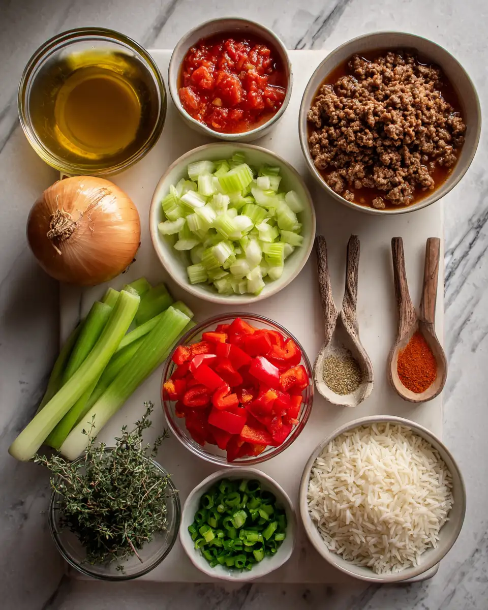 Sizzling Ground Beef Jambalaya: Spice Up Your Dinner Tonight 4 Ingredients for Sizzling Ground Beef Jambalaya: Spice Up Your Dinner Tonight