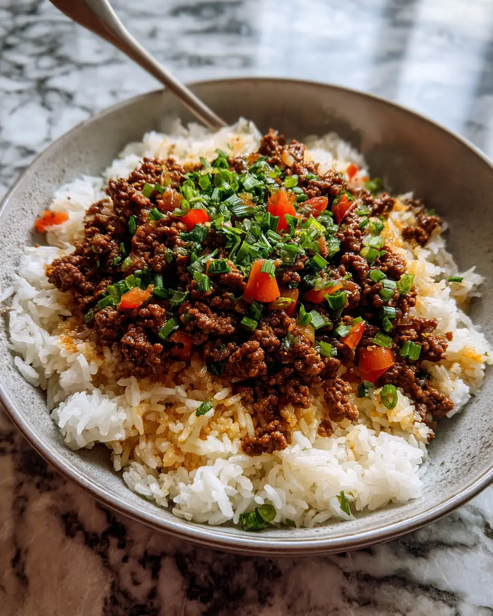 Savor the Flavor: Delicious Ground Beef Jasmine Rice Recipes to Try Tonight 7 Final dish - Savor the Flavor: Delicious Ground Beef Jasmine Rice Recipes to Try Tonight