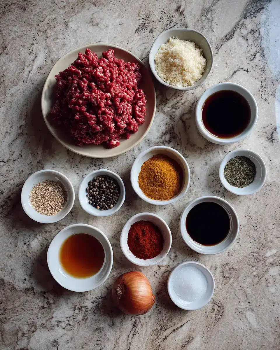 Savory Sensations: Ground Beef Jerky Recipes Perfectly Baked in Your Oven 5 Ingredients for Savory Sensations: Ground Beef Jerky Recipes Perfectly Baked in Your Oven