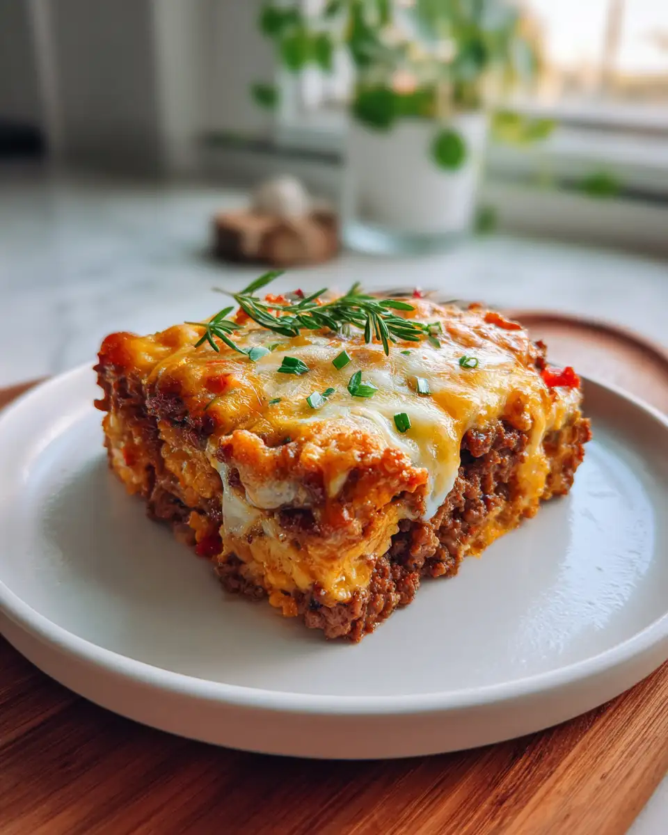 Savor the Flavor: Quick & Easy Ground Beef Jiffy Casserole 7 Final dish - Savor the Flavor: Quick & Easy Ground Beef Jiffy Casserole
