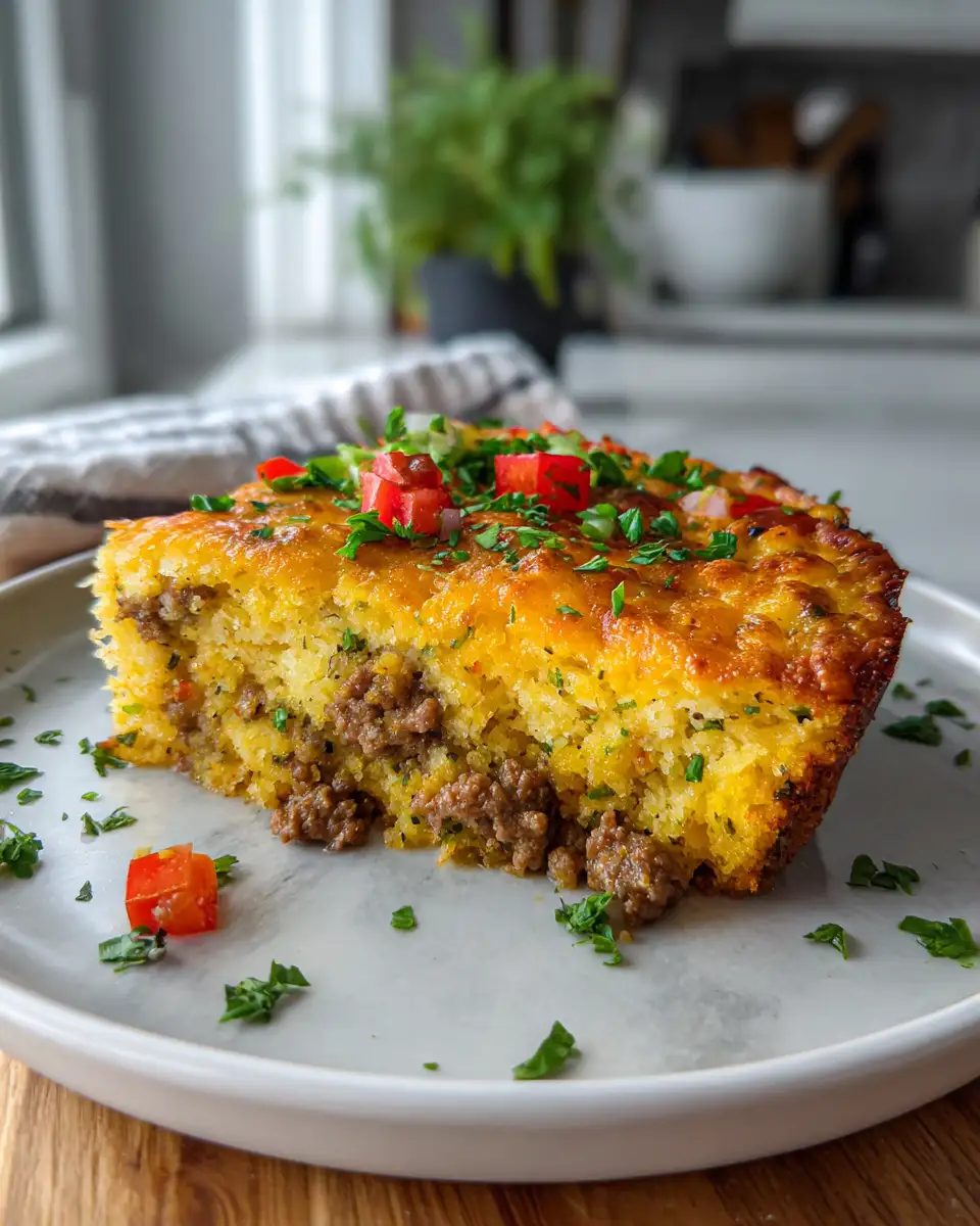 Savory Supper Magic Ground Beef Jiffy Cornbread Creations 7 Final dish - Savory Supper Magic Ground Beef Jiffy Cornbread Creations