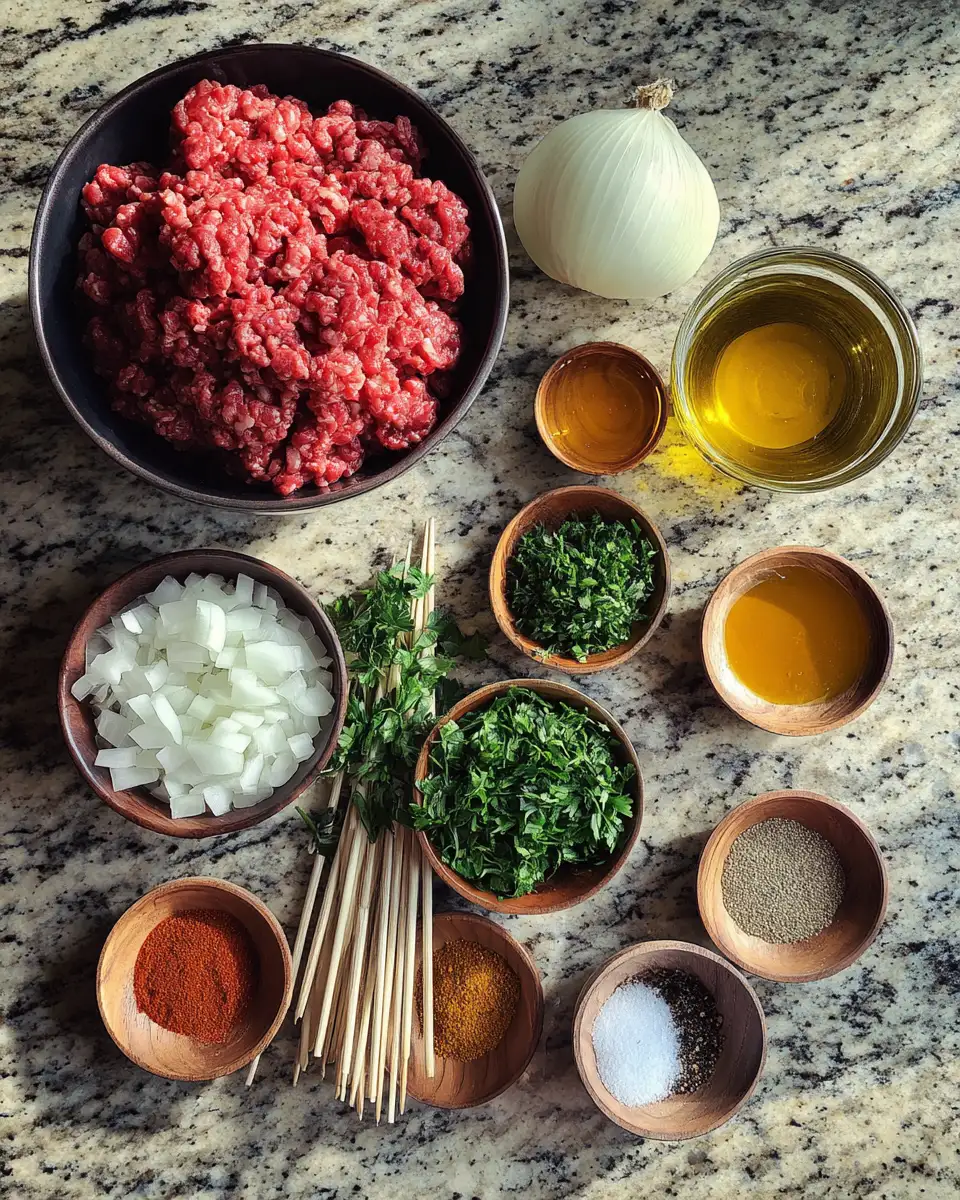 Sizzling Ground Beef Kabobs: Your Ultimate Grilling Guide 5 Ingredients for Sizzling Ground Beef Kabobs: Your Ultimate Grilling Guide
