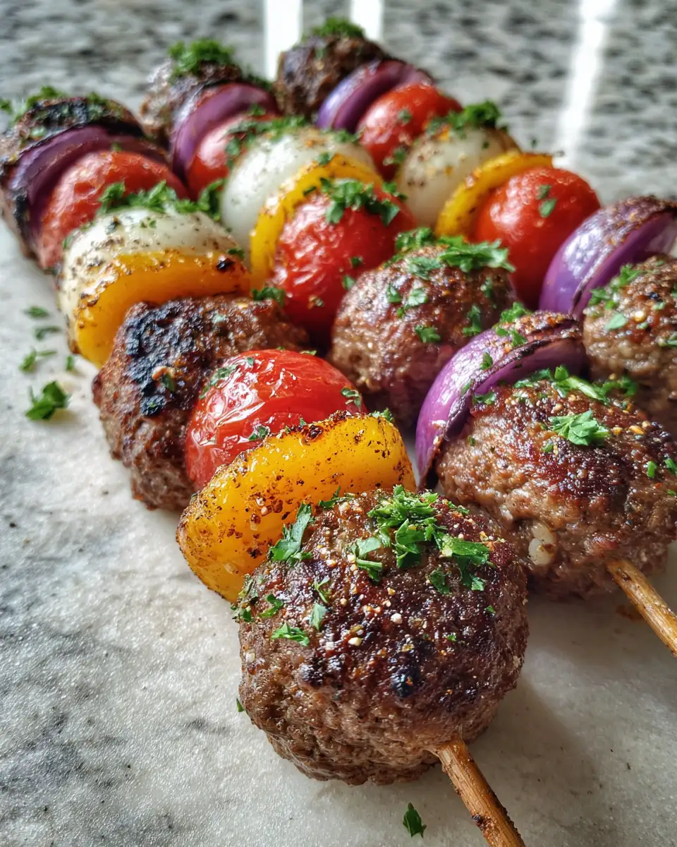 Sizzle and Spice: Perfectly Grilled Ground Beef Kabobs 5 Ingredients for Sizzle and Spice: Perfectly Grilled Ground Beef Kabobs
