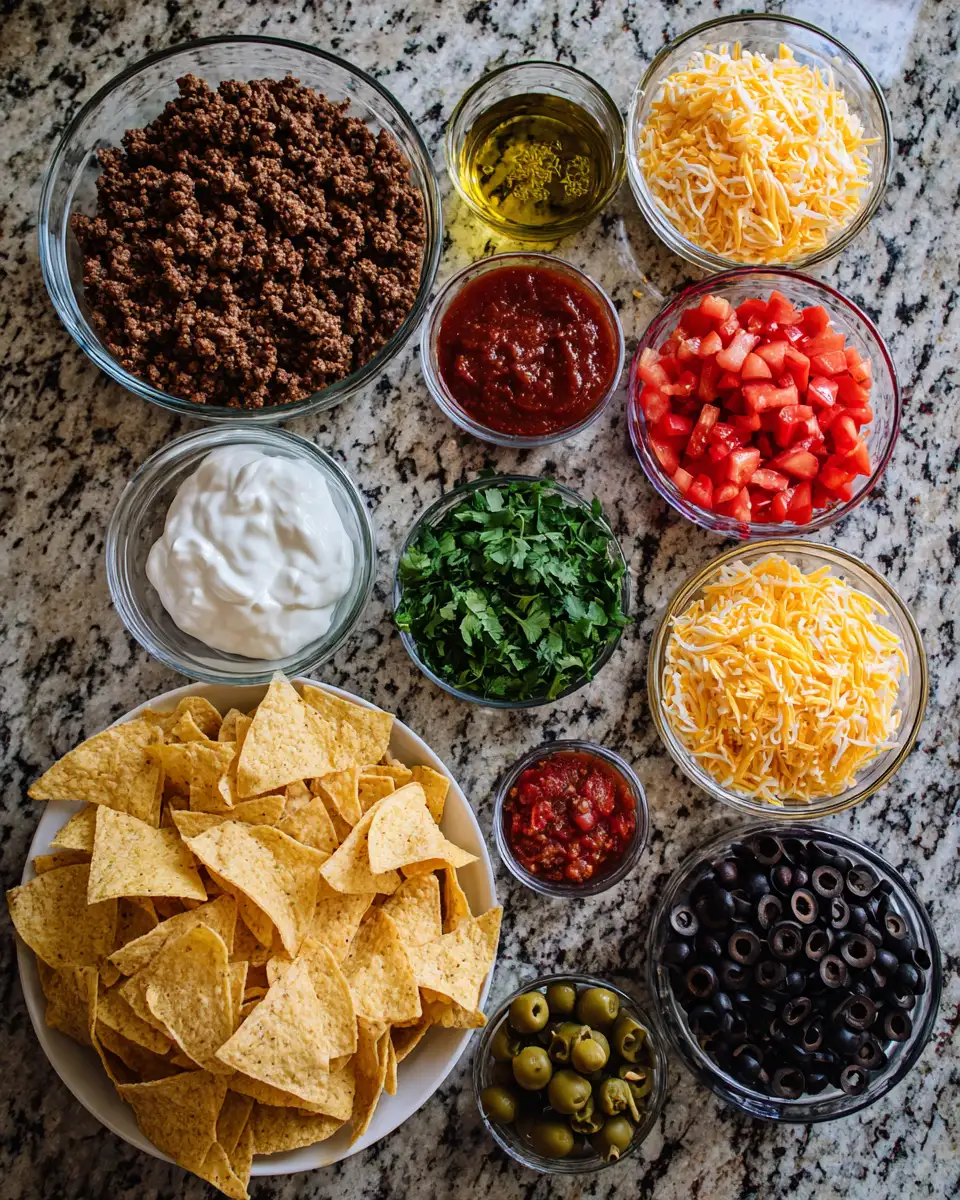 Ultimate Loaded Ground Beef Nachos Extravaganza 5 Ingredients for Ultimate Loaded Ground Beef Nachos Extravaganza
