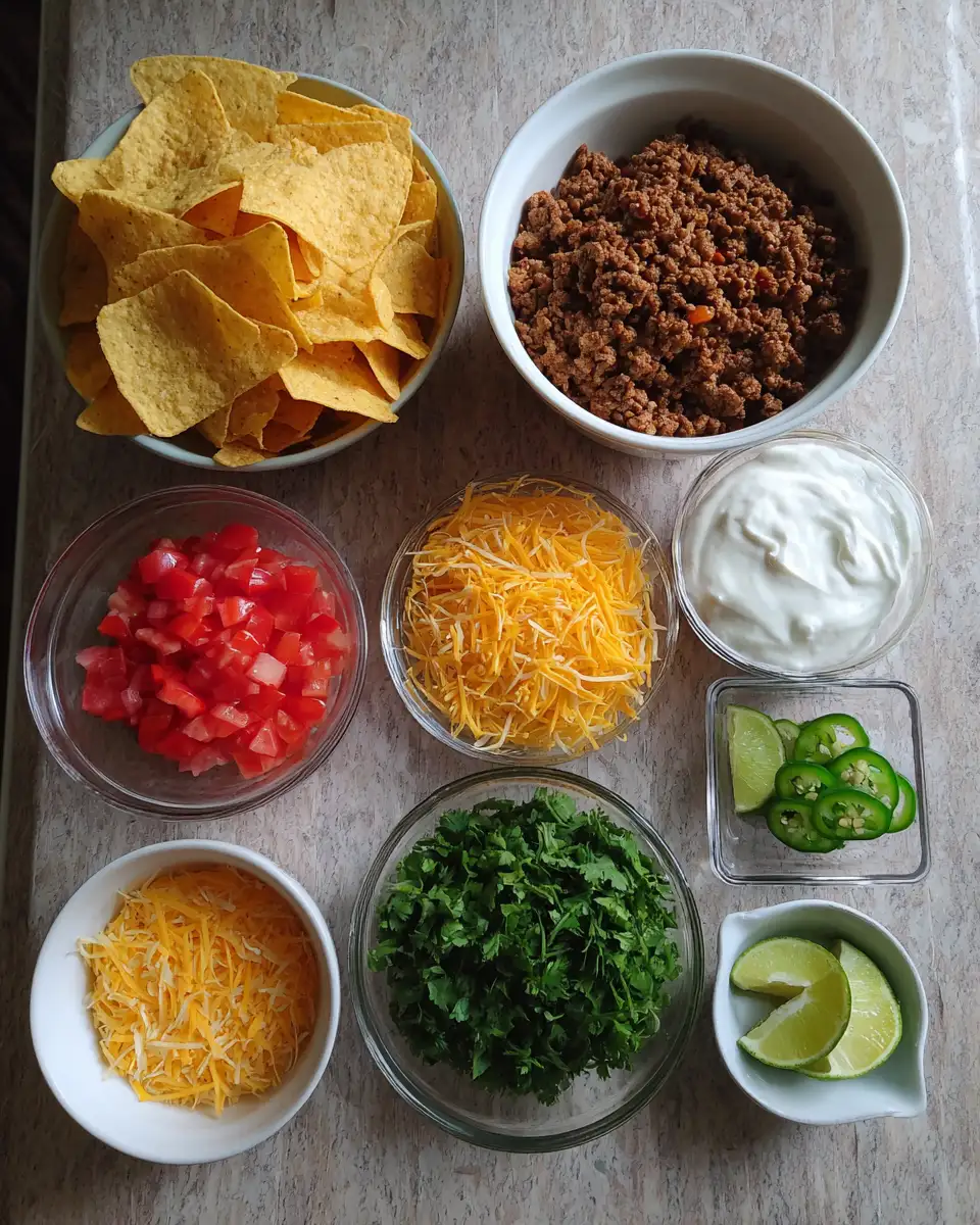 Effortless Ground Beef Nachos Recipe for Quick and Tasty Snacking 5 Ingredients for Effortless Ground Beef Nachos Recipe for Quick and Tasty Snacking