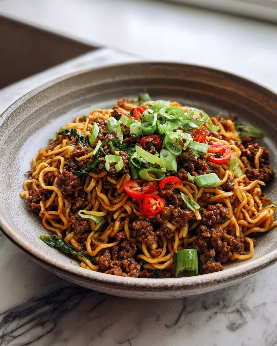 Sizzling Ground Beef Noodles: A Comfort Food Revolution 7 Final dish - Sizzling Ground Beef Noodles: A Comfort Food Revolution