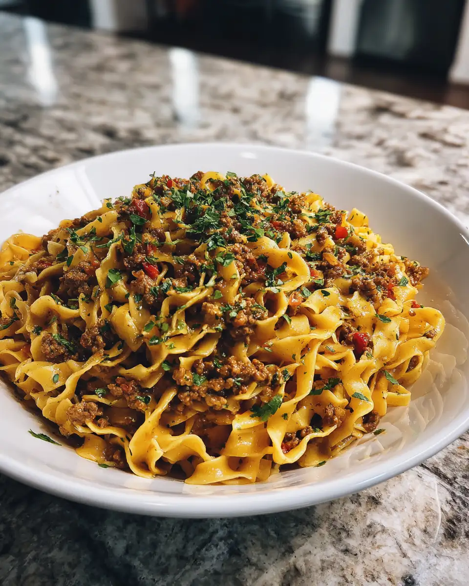 Noodle Magic Unleashed: Irresistible Ground Beef Recipes to Savor 7 Final dish - Noodle Magic Unleashed: Irresistible Ground Beef Recipes to Savor