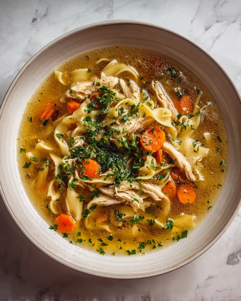 The Ultimate Comfort Food Homemade Chicken Noodle Soup Recipe 7 Final dish - The Ultimate Comfort Food Homemade Chicken Noodle Soup Recipe