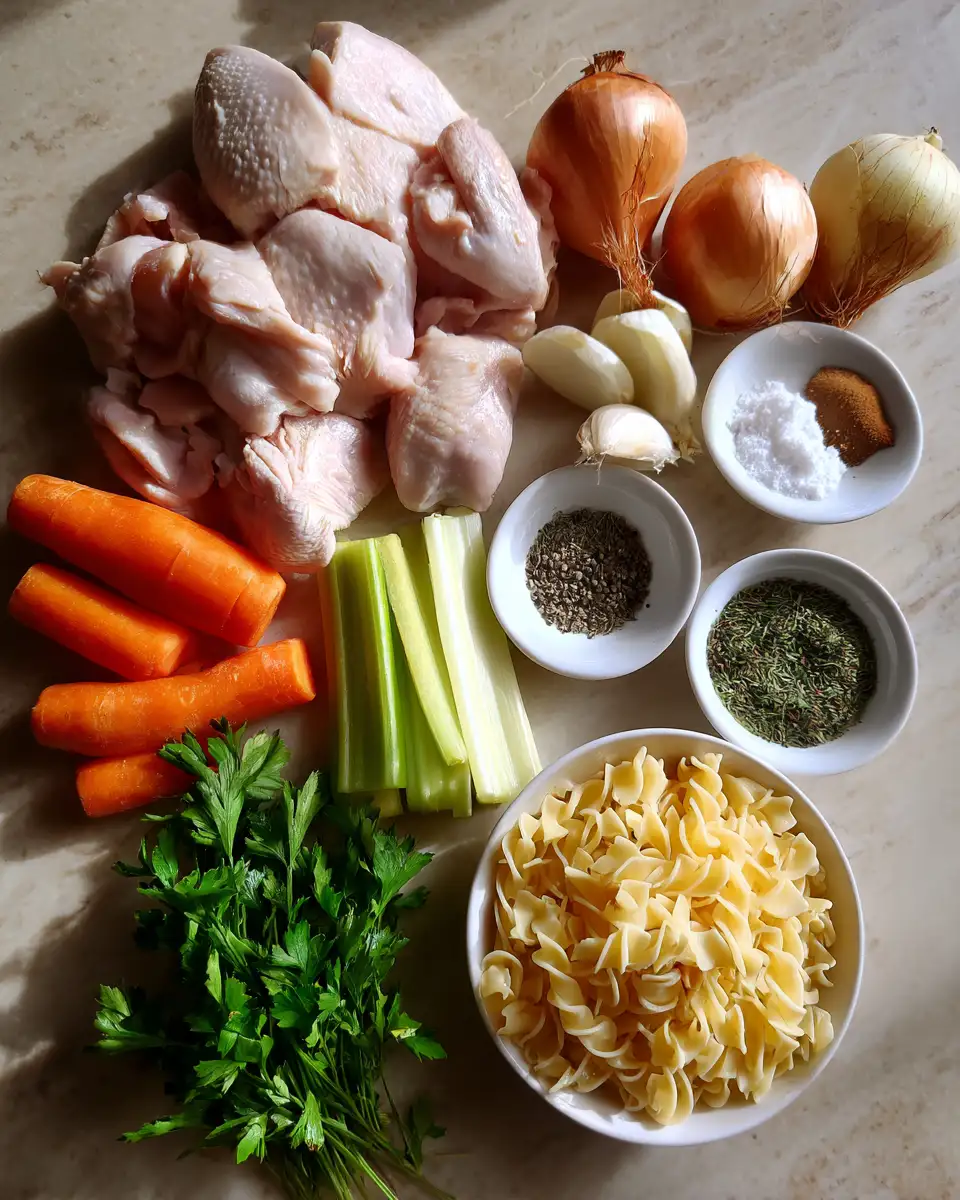 The Ultimate Comfort Food Homemade Chicken Noodle Soup Recipe 5 Ingredients for The Ultimate Comfort Food Homemade Chicken Noodle Soup Recipe