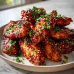Sweet Heat Sensation with Hot Honey Peach Wings - Featured Image