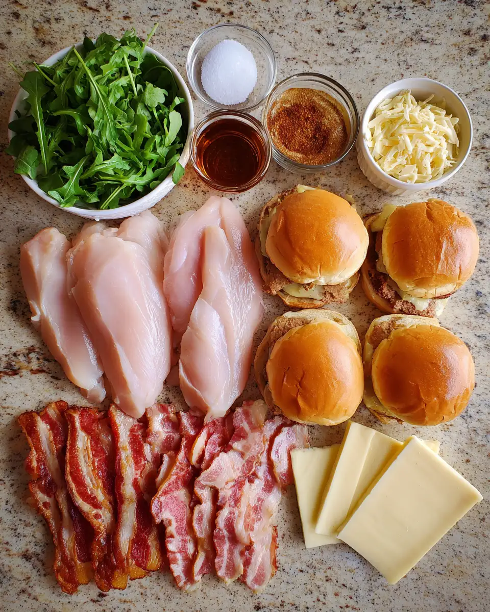 Irresistible Maple Chicken Bacon Sliders That Will Steal the Show 5 Ingredients for Irresistible Maple Chicken Bacon Sliders That Will Steal the Show