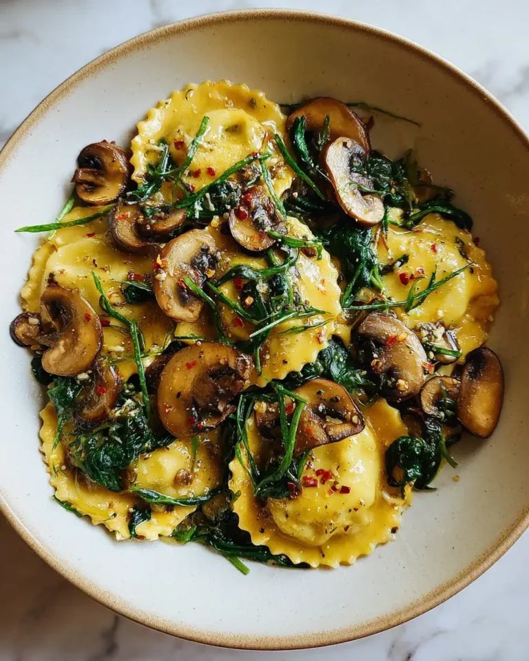Savor the Flavor: Mushroom Ravioli with Spinach Delight 9 Savor the Flavor: Mushroom Ravioli with Spinach Delight - Featured Image