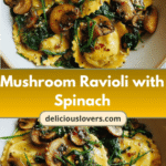 Savor the Flavor: Mushroom Ravioli with Spinach Delight