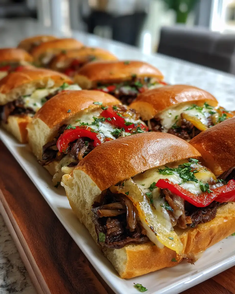 Ultimate Philly Cheesesteak Sliders Recipe That Will Steal the Show 7 Final dish - Ultimate Philly Cheesesteak Sliders Recipe That Will Steal the Show