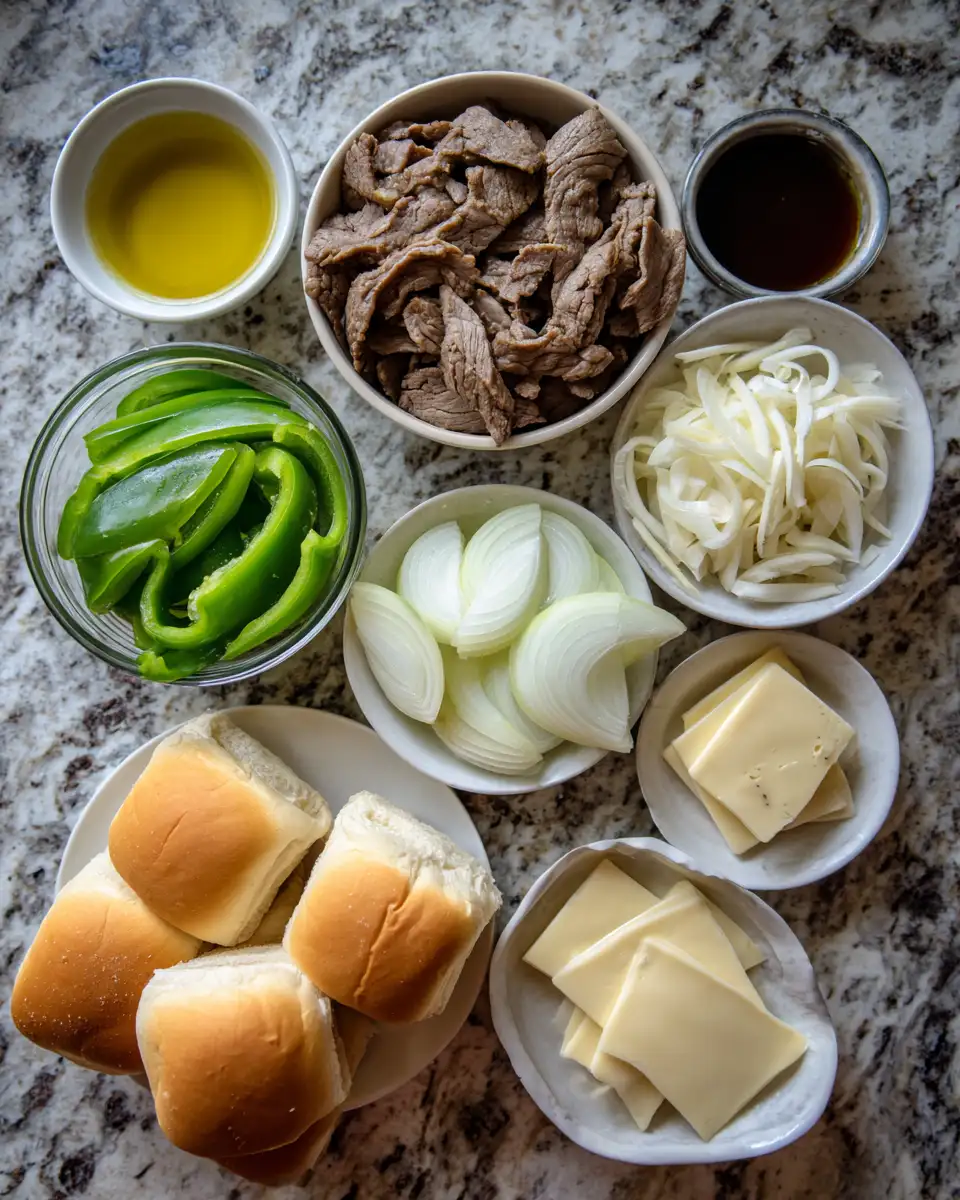 Ultimate Philly Cheesesteak Sliders Recipe That Will Steal the Show 5 Ingredients for Ultimate Philly Cheesesteak Sliders Recipe That Will Steal the Show