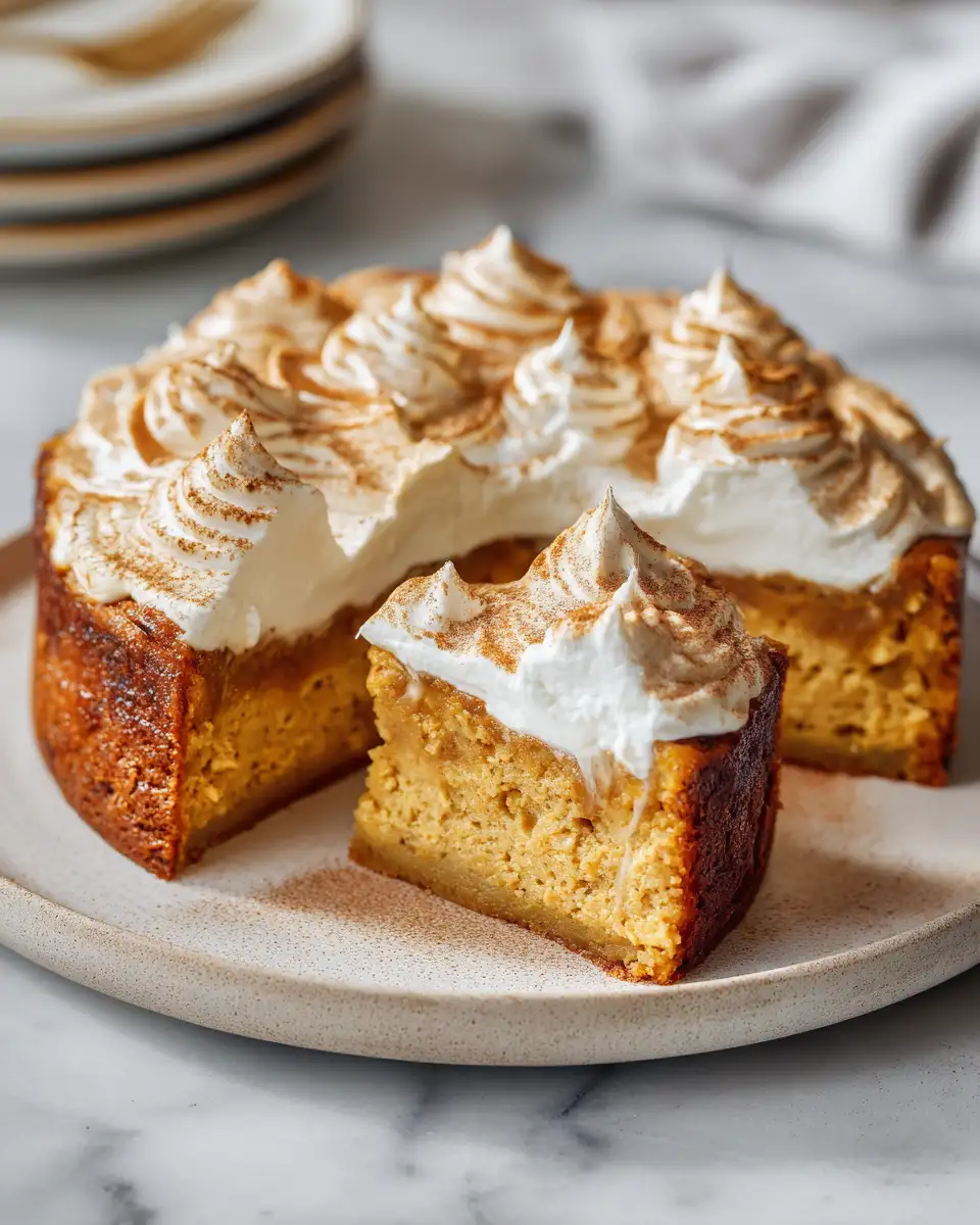 Final dish - Pumpkin Spice Gooey Cake Recipe A Fall Favorite You Can't Resist