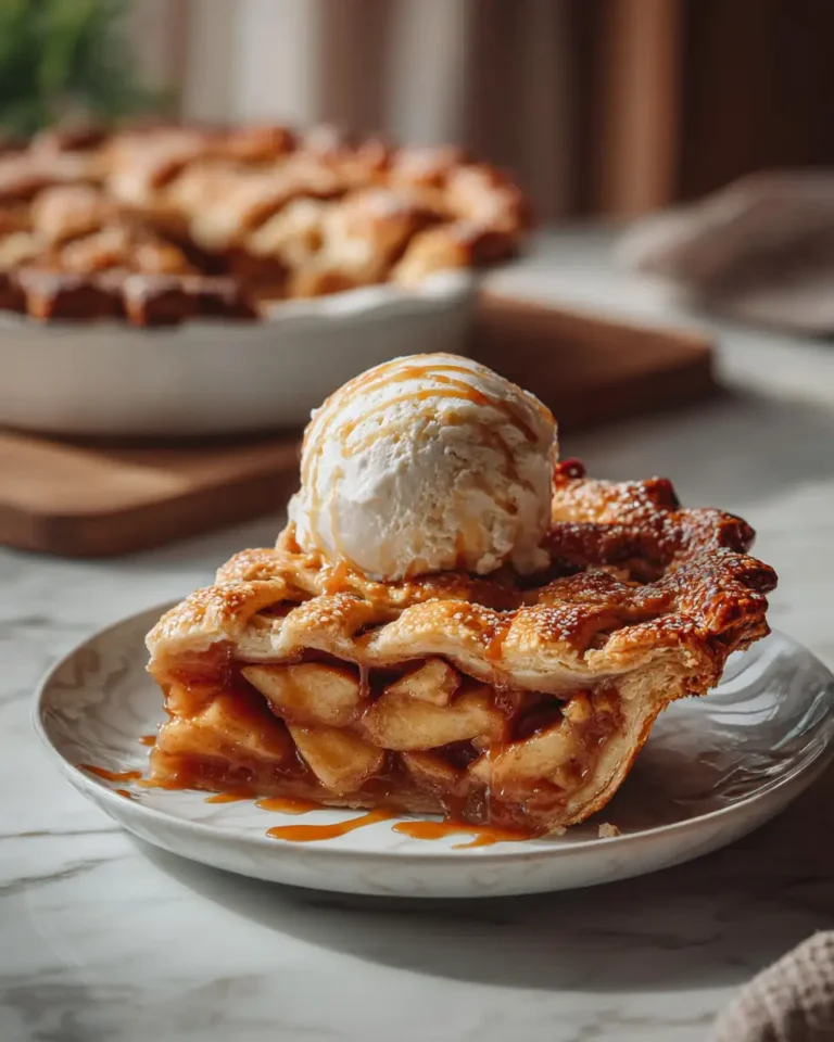 Indulge in the Irresistible Delight of Salted Caramel Apple Pie - Featured Image