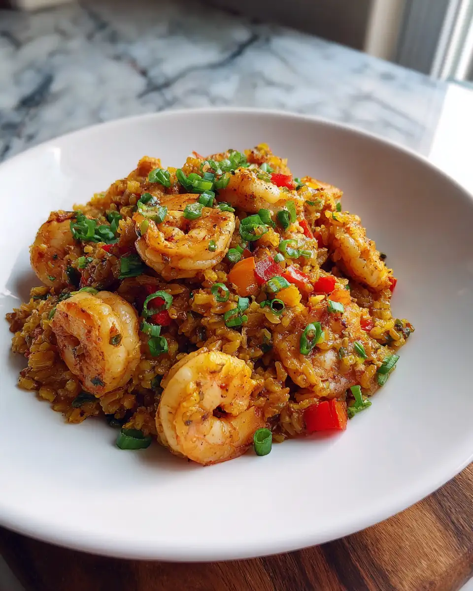 Savory Shrimp Dirty Rice with Bell Peppers That Will Spice Up Your Dinner 7 Final dish - Savory Shrimp Dirty Rice with Bell Peppers That Will Spice Up Your Dinner