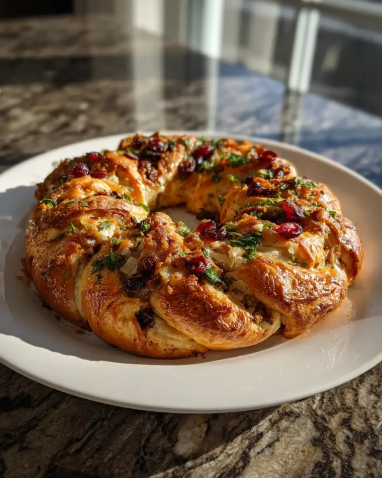 Irresistible Savory Turkey and Cranberry Crescent Ring Recipe 10 Irresistible Savory Turkey and Cranberry Crescent Ring Recipe - Featured Image
