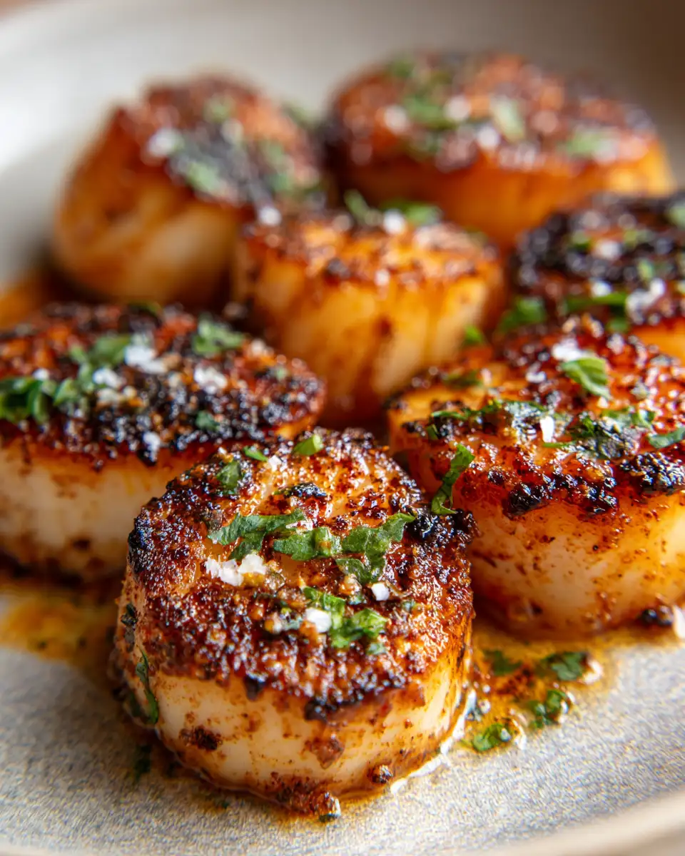 Irresistible Seared Scallops with Spicy Cajun Kick 7 Final dish - Irresistible Seared Scallops with Spicy Cajun Kick