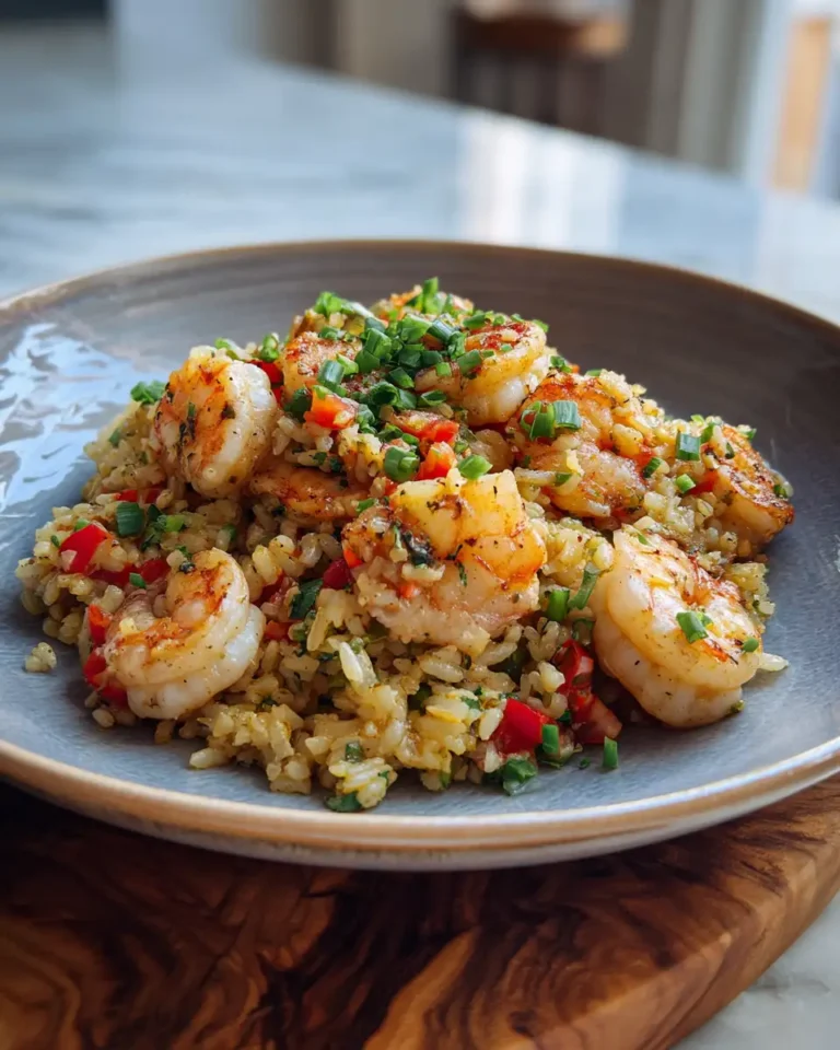 Shrimp Dirty Rice Recipe Card That Will Spice Up Your Dinner Tonight - Featured Image