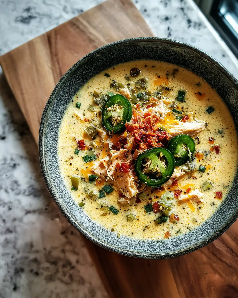 Spicy Jalapeño Popper Chicken Soup That Warms and Delights 7 Final dish - Spicy Jalapeño Popper Chicken Soup That Warms and Delights