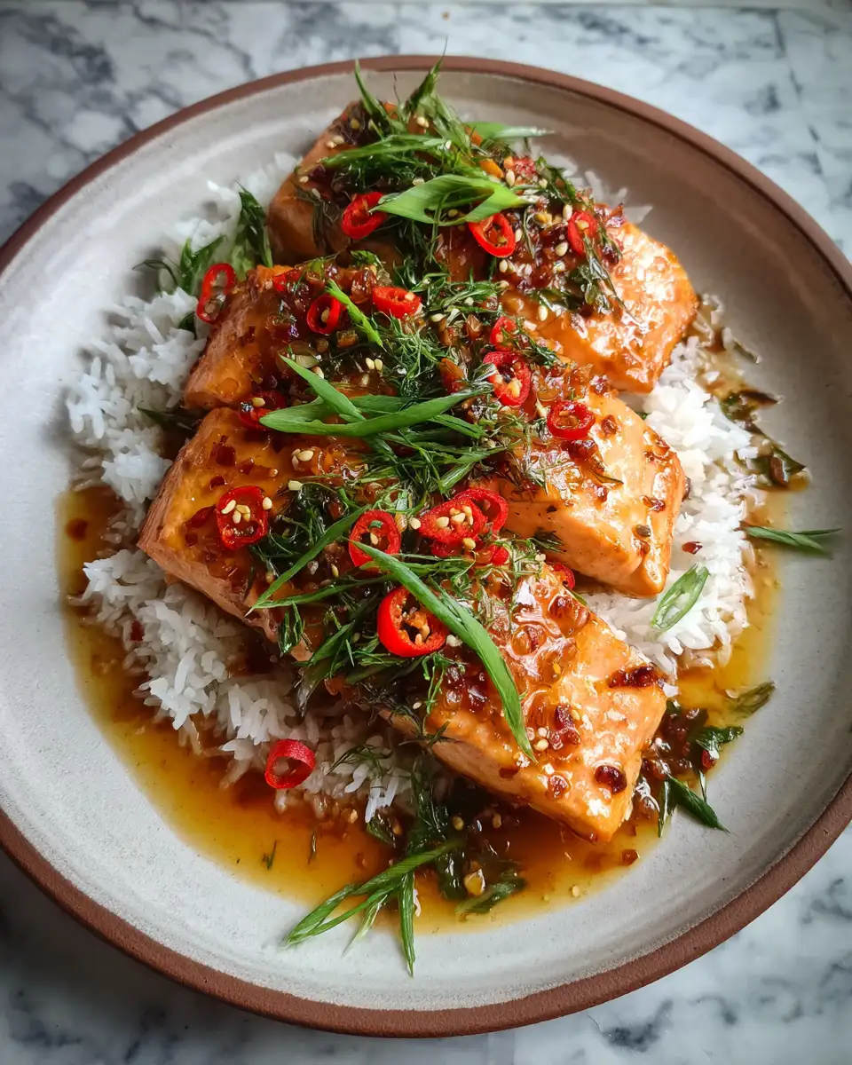 Irresistible Sweet Chili Garlic Salmon Recipe That Will Wow Your Taste Buds 7 Final dish - Irresistible Sweet Chili Garlic Salmon Recipe That Will Wow Your Taste Buds