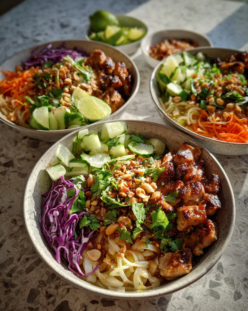 Flavor-Packed Thai Peanut Chicken Noodle Bowls You Need to Try - Featured Image
