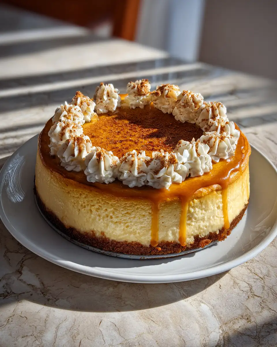 Final dish - Decadent Thanksgiving Pumpkin Cheesecake That Steals the Show