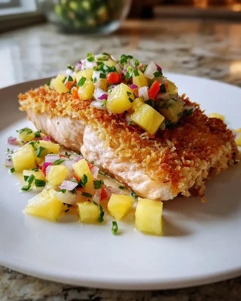 Tropical Coconut Crusted Salmon with Pineapple Salsa Recipe That Will Transport Your Taste Buds 8 Tropical Coconut Crusted Salmon with Pineapple Salsa Recipe That Will Transport Your Taste Buds - Featured Image