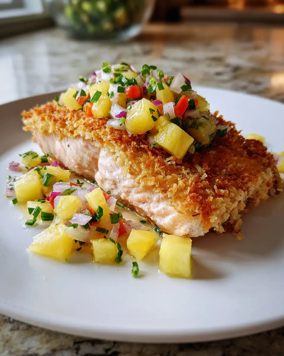 Tropical Coconut Crusted Salmon with Pineapple Salsa Recipe That Will Transport Your Taste Buds 4 Tropical Coconut Crusted Salmon with Pineapple Salsa Recipe That Will Transport Your Taste Buds - Featured Image