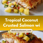 Tropical Coconut Crusted Salmon with Pineapple Salsa Recipe That Will Transport Your Taste Buds