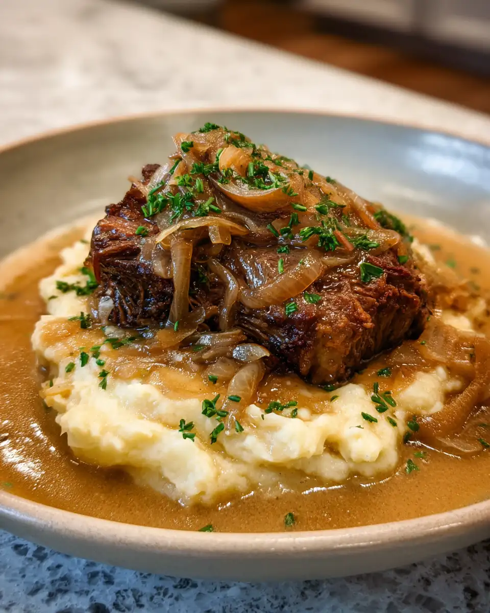 Final dish - Savor the Flavor: Ultimate French Onion Pot Roast Delight
