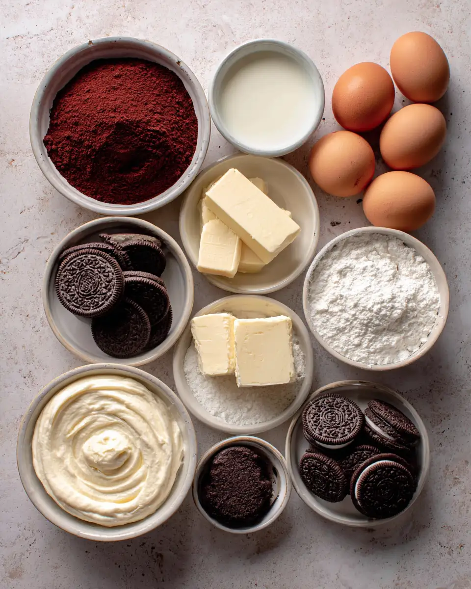 Indulge in the Ultimate Velvety Red Velvet Oreo Cheesecake Recipe 5 Ingredients for Indulge in the Ultimate Velvety Red Velvet Oreo Cheesecake Recipe
