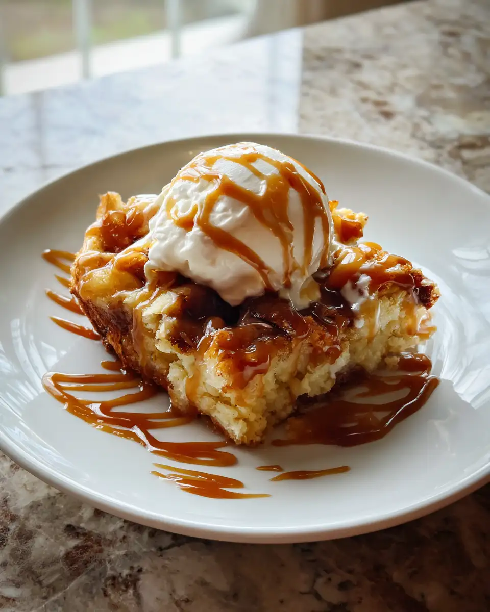 Decadent Apple Caramel Dump Cake Delight - Featured Image