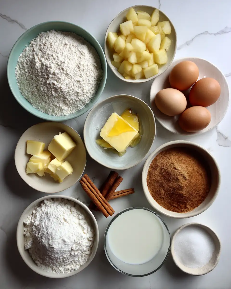 Ingredients for Sweet Fusion: Apple Pie Cinnamon Rolls Delight
