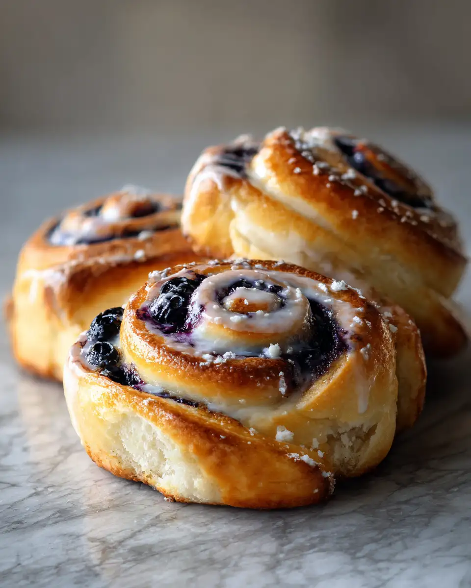 Heavenly Blueberry Cheesecake Swirl Rolls Recipe to Sweeten Your Day - Featured Image