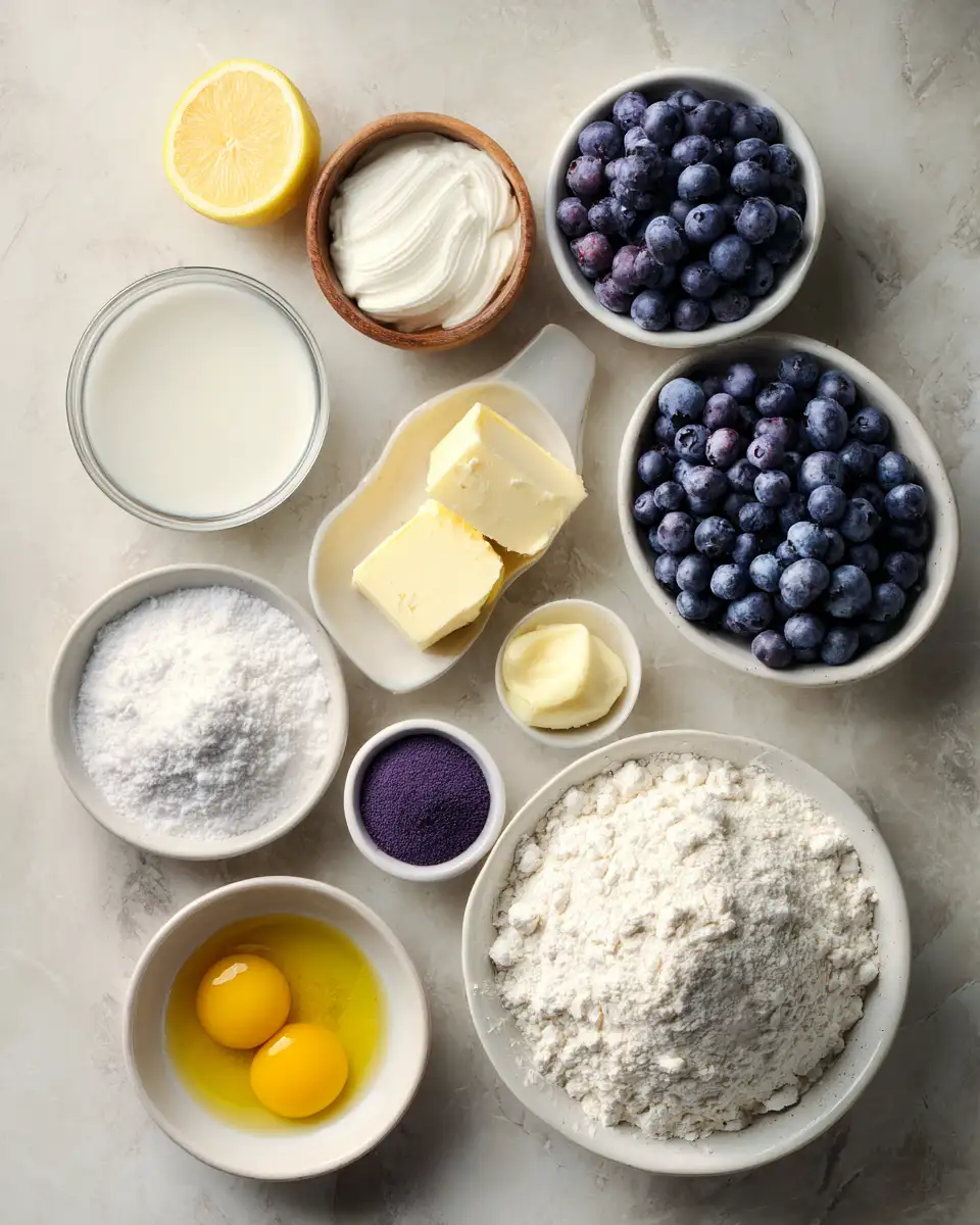 Ingredients for Heavenly Blueberry Cheesecake Swirl Rolls Recipe to Sweeten Your Day