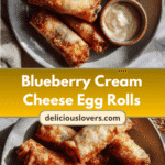 Crispy Delight: Indulge in Blueberry Cream Cheese Egg Rolls