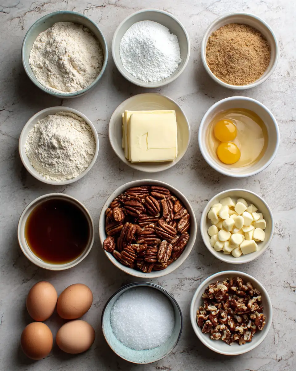 Ingredients for Irresistibly Gooey Brown Sugar Pecan Blondies You Have to Try